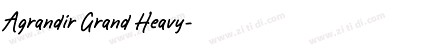 Agrandir Grand Heavy字体转换